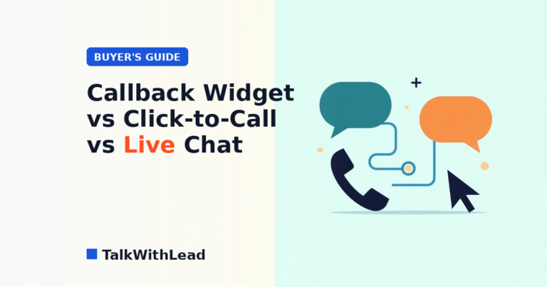 Callback Widget vs Click-to-Call vs Live Chat: Which One Converts More Website Visitors?