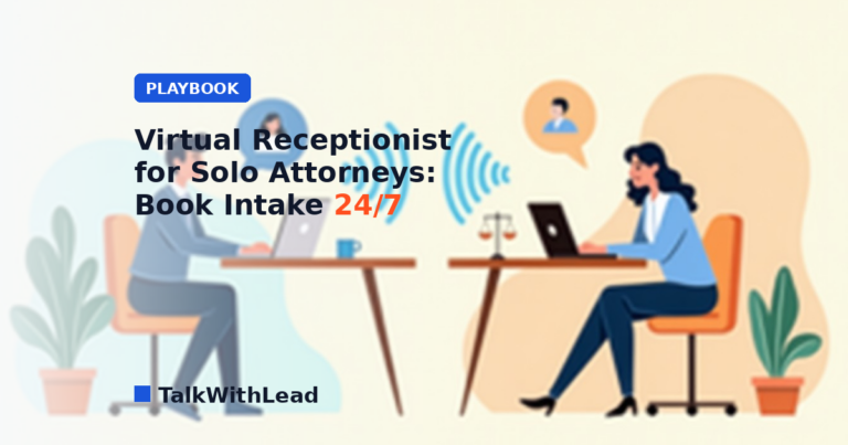 Virtual Receptionist for Solo Attorneys: Book Intake 24/7