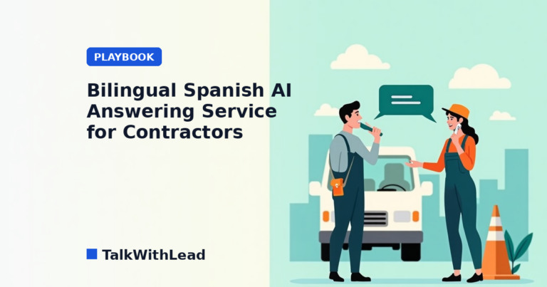 Bilingual Spanish AI Answering Service for Contractors (2026)