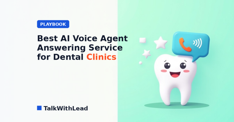 Best AI Voice Agent Answering Service for Dental Clinics