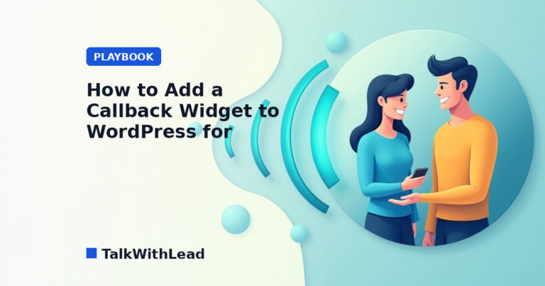 How to Add a Callback Widget to WordPress for General Sites
