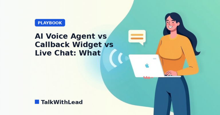 AI Voice Agent vs Callback Widget vs Live Chat: What Converts?