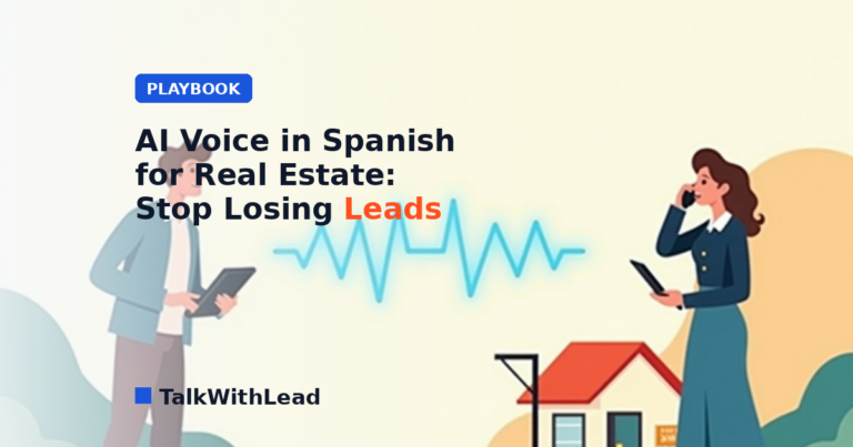 AI Voice in Spanish for Real Estate: Stop Losing Leads