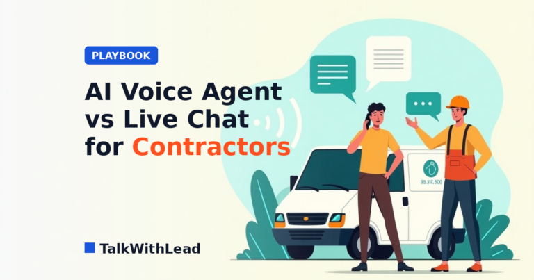 AI Voice Agent vs Live Chat for Contractors