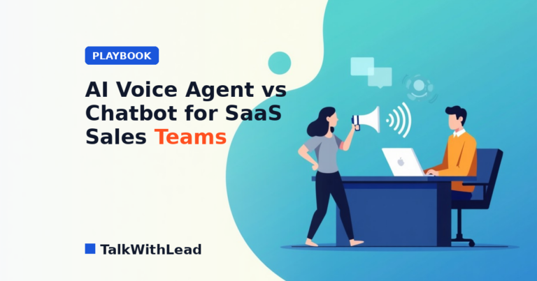 AI Voice Agent vs Chatbot for SaaS Sales Teams